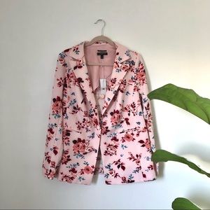 Lane Bryant The Bryant Blazer Jacket Pink Floral 14